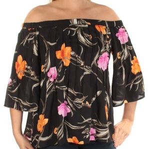 INC Womens Bell Sleeve Top